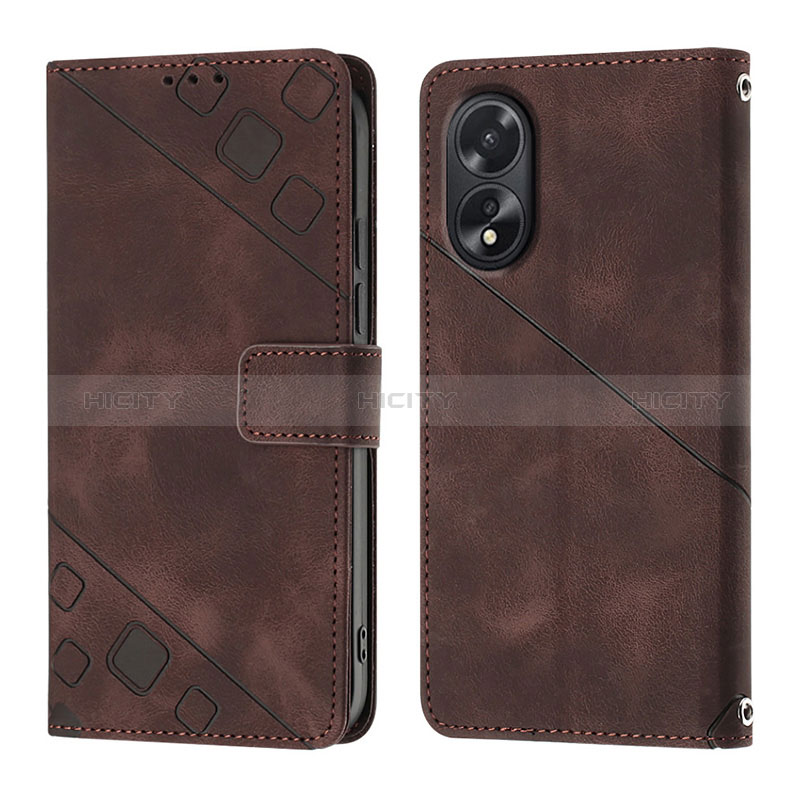 Custodia Portafoglio In Pelle Cover con Supporto YB1 per Oppo A18