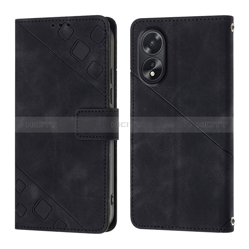 Custodia Portafoglio In Pelle Cover con Supporto YB1 per Oppo A18