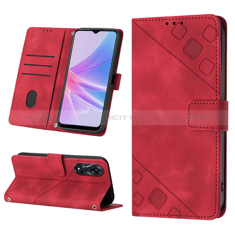 Custodia Portafoglio In Pelle Cover con Supporto YB1 per Oppo A78 5G