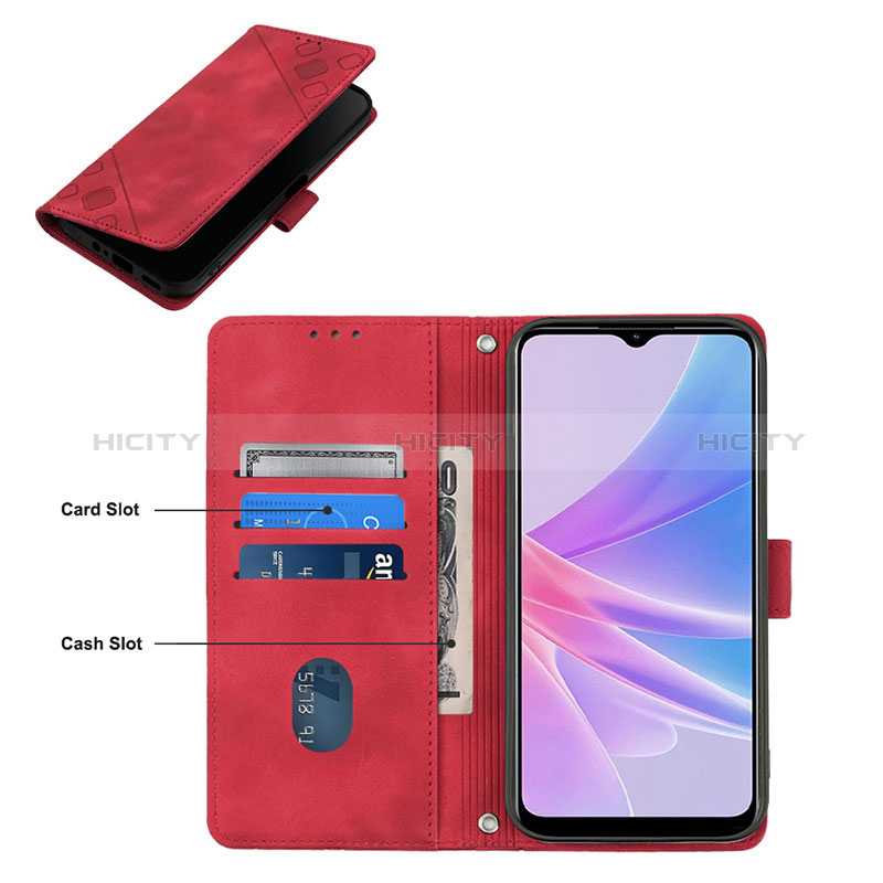 Custodia Portafoglio In Pelle Cover con Supporto YB1 per Oppo A78 5G