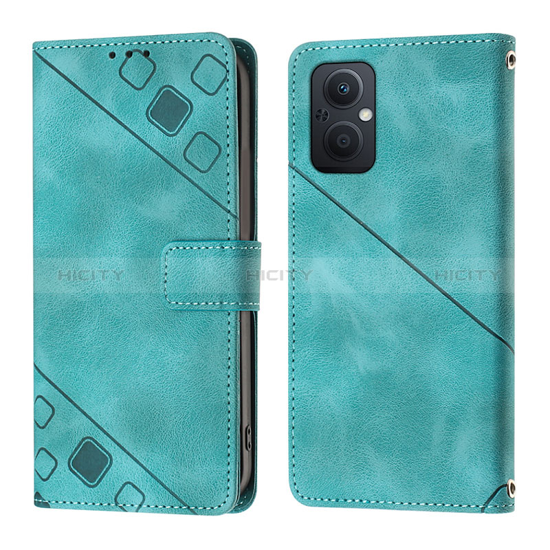 Custodia Portafoglio In Pelle Cover con Supporto YB1 per Oppo A96 5G