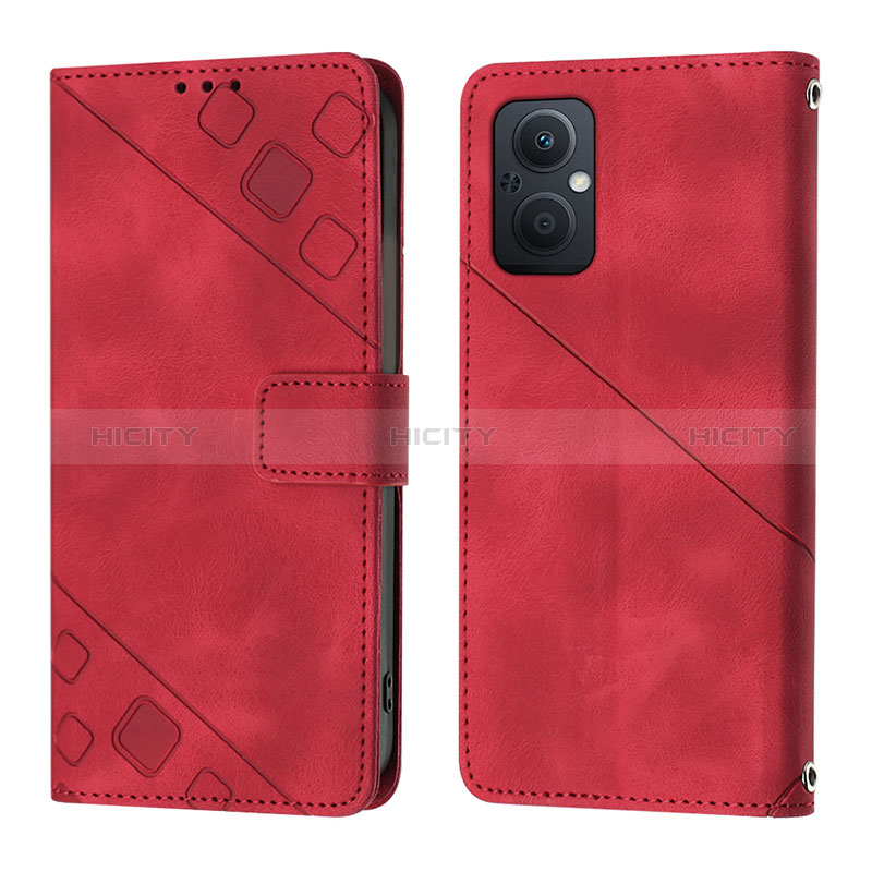 Custodia Portafoglio In Pelle Cover con Supporto YB1 per Oppo A96 5G