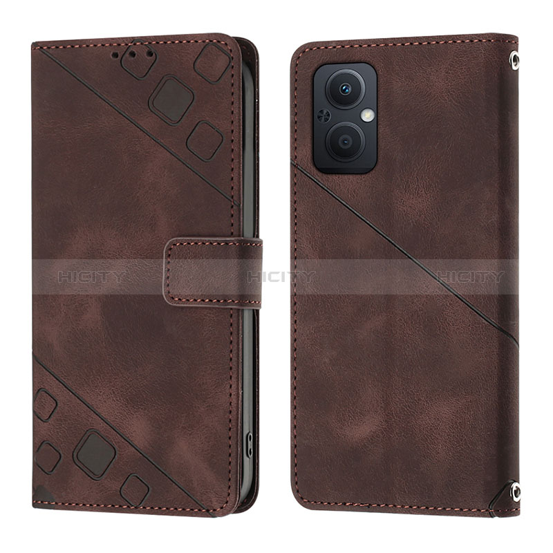 Custodia Portafoglio In Pelle Cover con Supporto YB1 per Oppo A96 5G