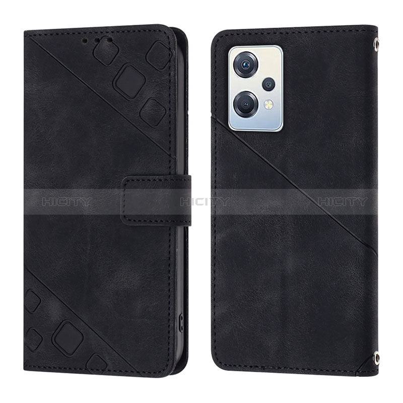 Custodia Portafoglio In Pelle Cover con Supporto YB1 per Oppo K10X 5G Nero