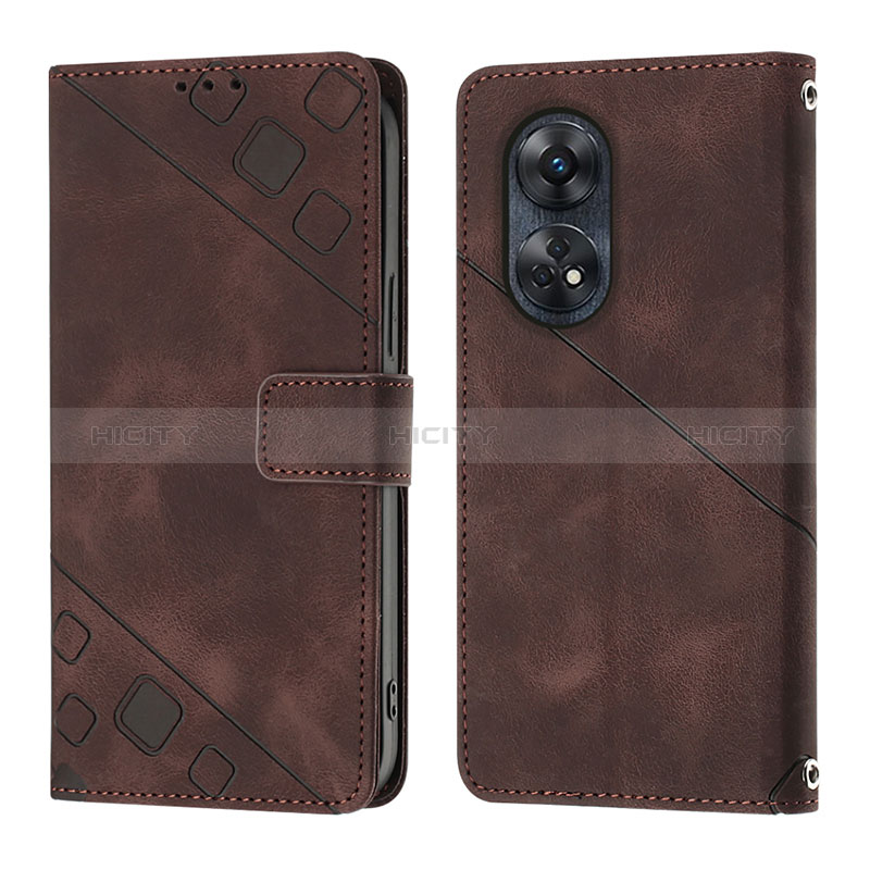 Custodia Portafoglio In Pelle Cover con Supporto YB1 per Oppo Reno8 T 4G