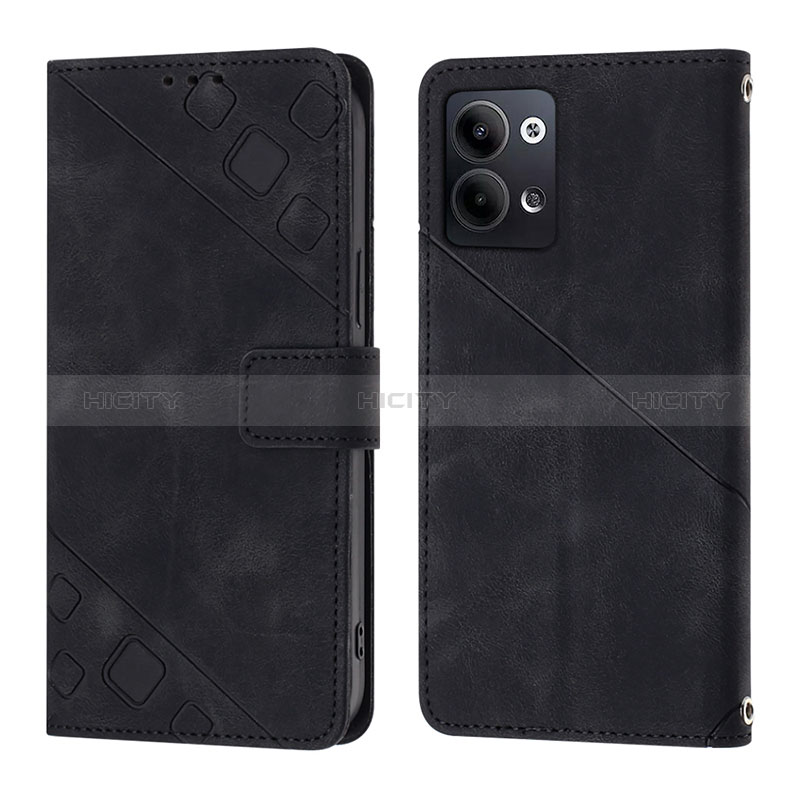 Custodia Portafoglio In Pelle Cover con Supporto YB1 per Oppo Reno9 Pro 5G Nero