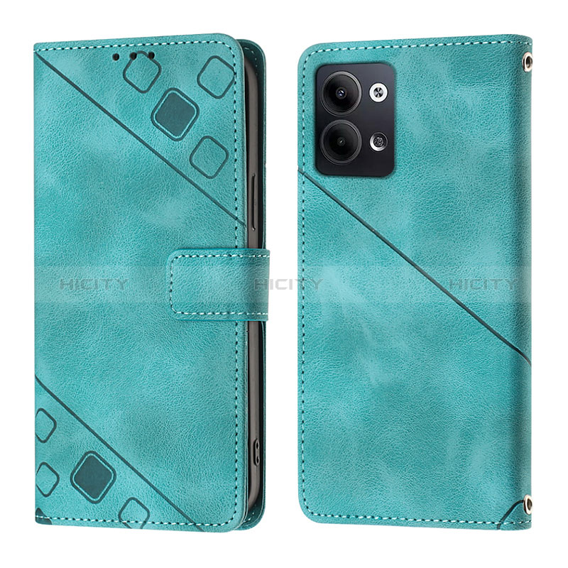 Custodia Portafoglio In Pelle Cover con Supporto YB1 per Oppo Reno9 Pro 5G Verde