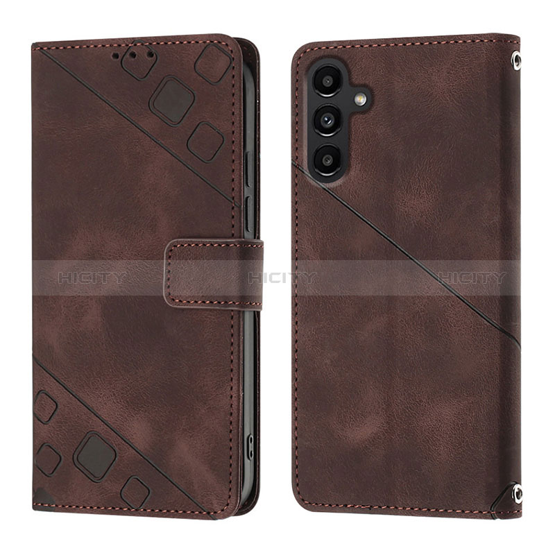 Custodia Portafoglio In Pelle Cover con Supporto YB1 per Samsung Galaxy A04s