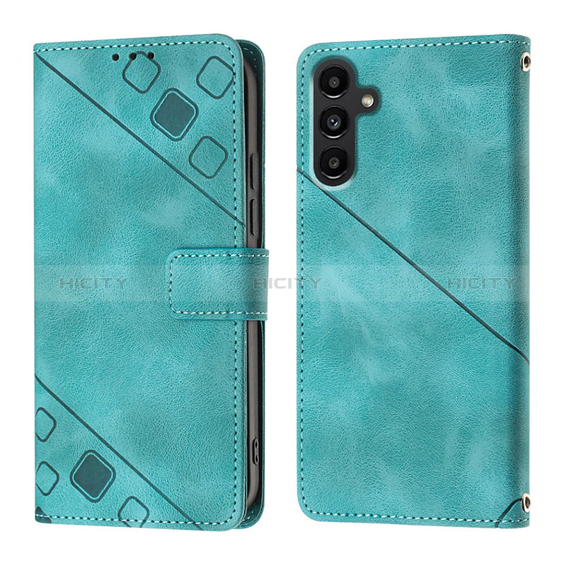 Custodia Portafoglio In Pelle Cover con Supporto YB1 per Samsung Galaxy A14 4G