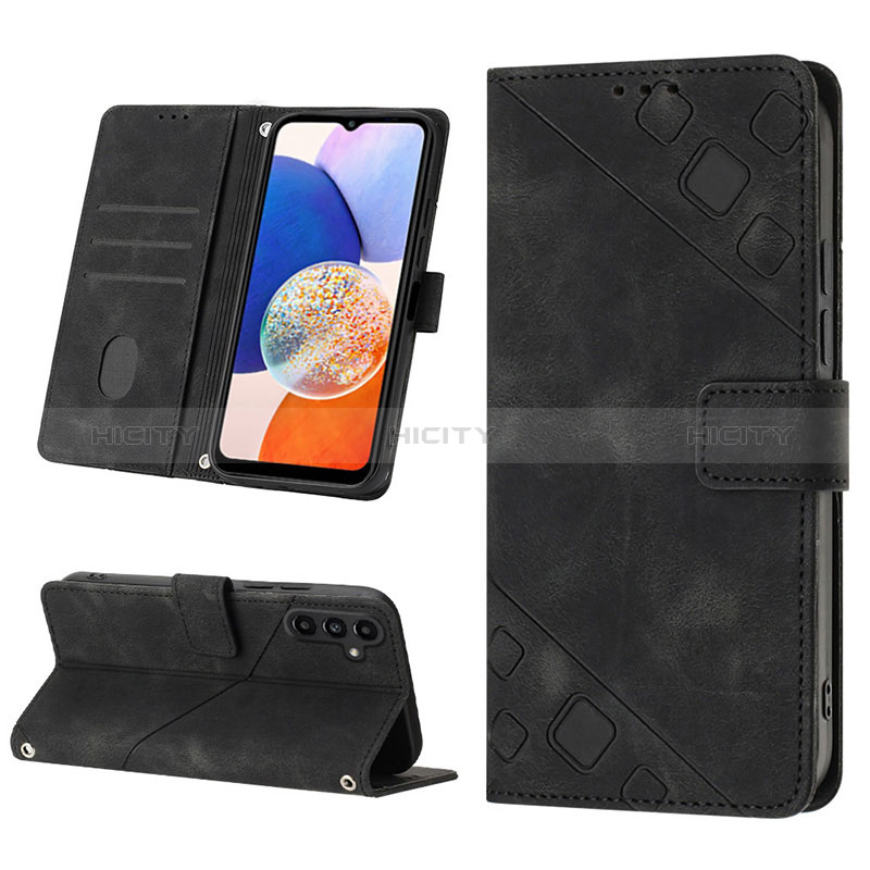 Custodia Portafoglio In Pelle Cover con Supporto YB1 per Samsung Galaxy A14 4G