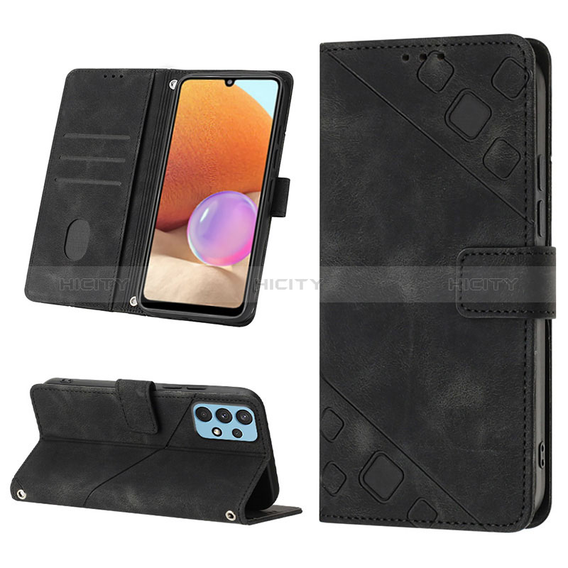 Custodia Portafoglio In Pelle Cover con Supporto YB1 per Samsung Galaxy A32 4G