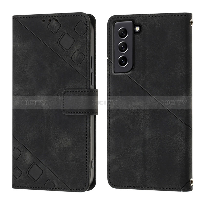 Custodia Portafoglio In Pelle Cover con Supporto YB1 per Samsung Galaxy S21 FE 5G