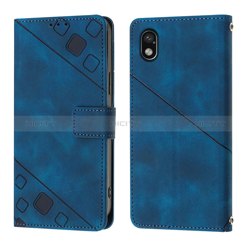 Custodia Portafoglio In Pelle Cover con Supporto YB1 per Sony Xperia Ace III