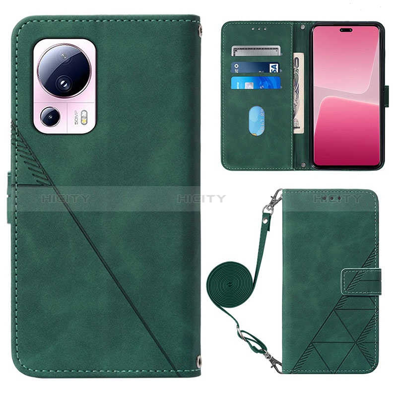 Custodia Portafoglio In Pelle Cover con Supporto YB1 per Xiaomi Mi 12 Lite NE 5G Verde