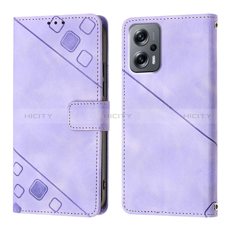 Custodia Portafoglio In Pelle Cover con Supporto YB1 per Xiaomi Poco X4 GT 5G