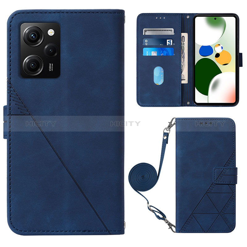 Custodia Portafoglio In Pelle Cover con Supporto YB1 per Xiaomi Poco X5 Pro 5G