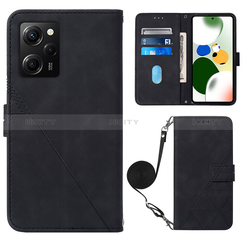 Custodia Portafoglio In Pelle Cover con Supporto YB1 per Xiaomi Poco X5 Pro 5G