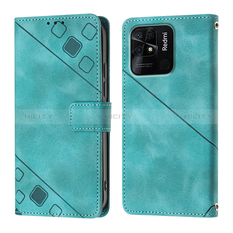 Custodia Portafoglio In Pelle Cover con Supporto YB1 per Xiaomi Redmi 10C 4G