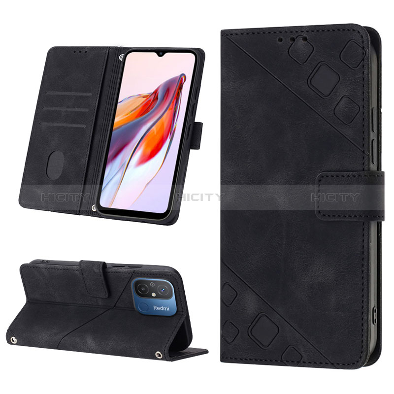 Custodia Portafoglio In Pelle Cover con Supporto YB1 per Xiaomi Redmi 12C 4G