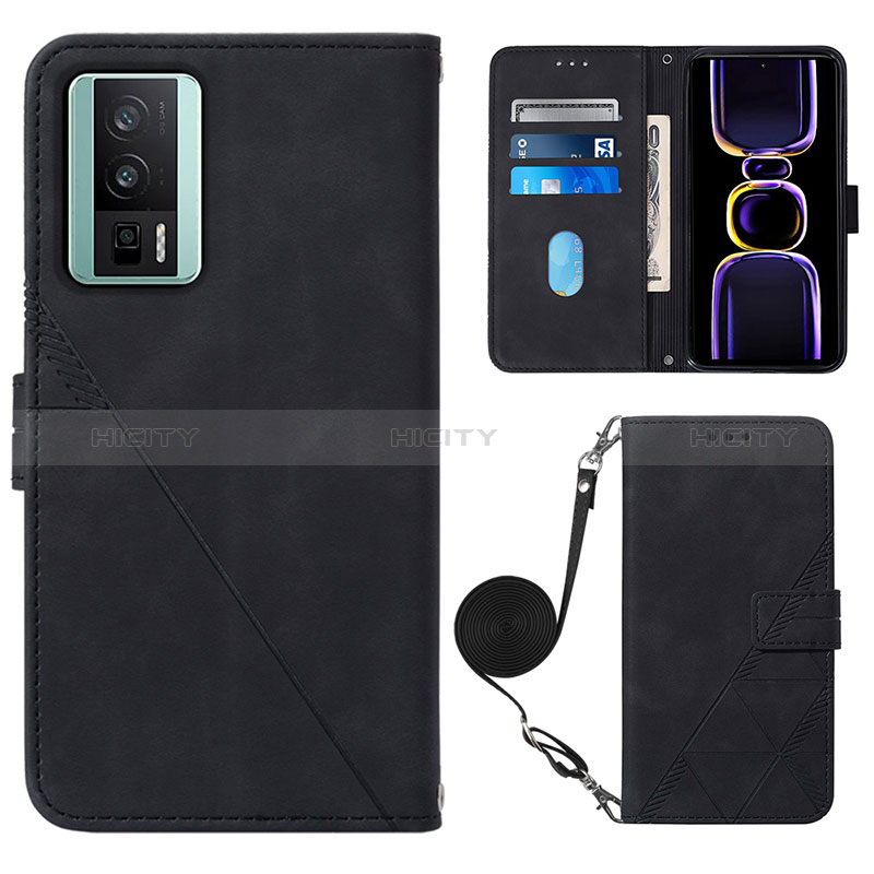 Custodia Portafoglio In Pelle Cover con Supporto YB1 per Xiaomi Redmi K60 5G