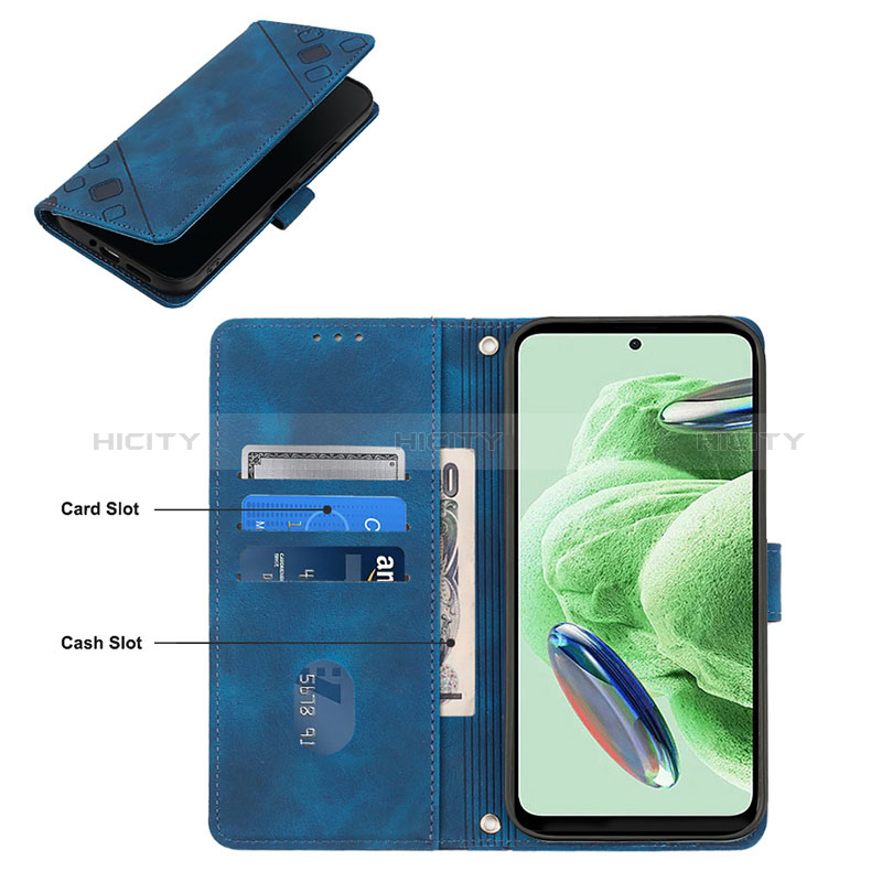 Custodia Portafoglio In Pelle Cover con Supporto YB1 per Xiaomi Redmi Note 12 5G