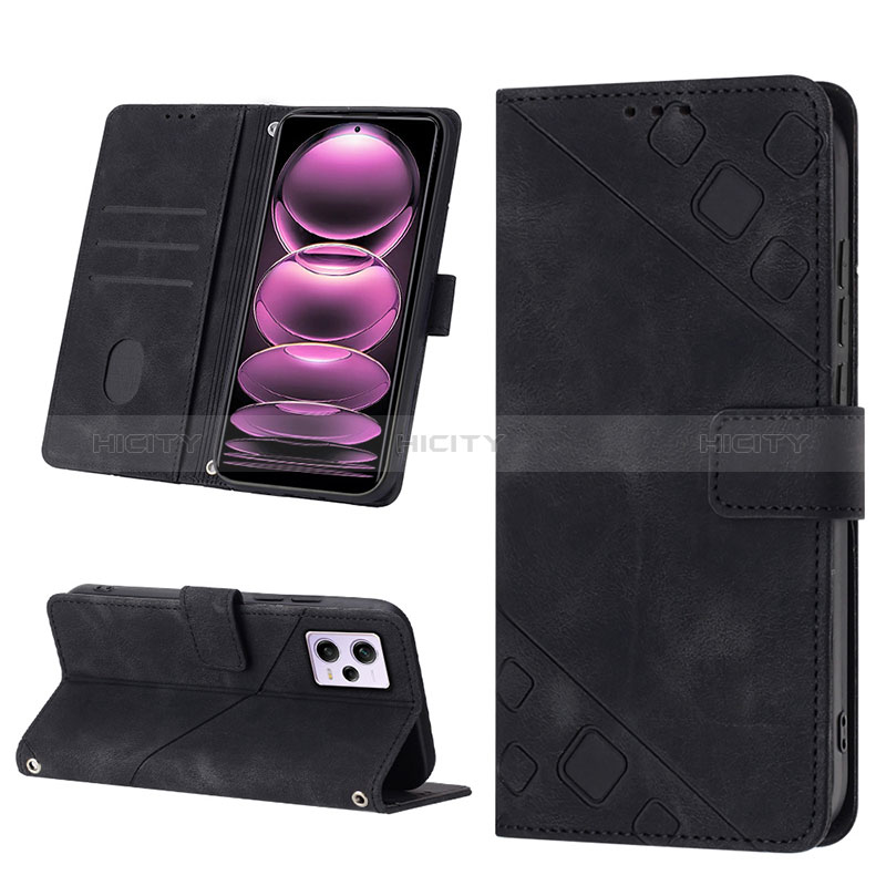 Custodia Portafoglio In Pelle Cover con Supporto YB1 per Xiaomi Redmi Note 12 Pro 5G