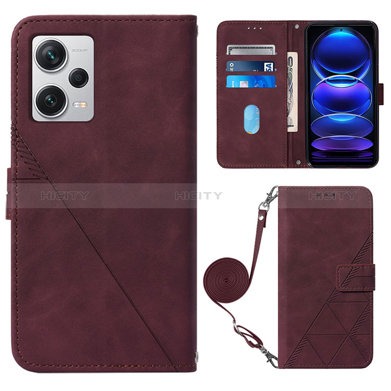 Custodia Portafoglio In Pelle Cover con Supporto YB1 per Xiaomi Redmi Note 12 Pro+ Plus 5G