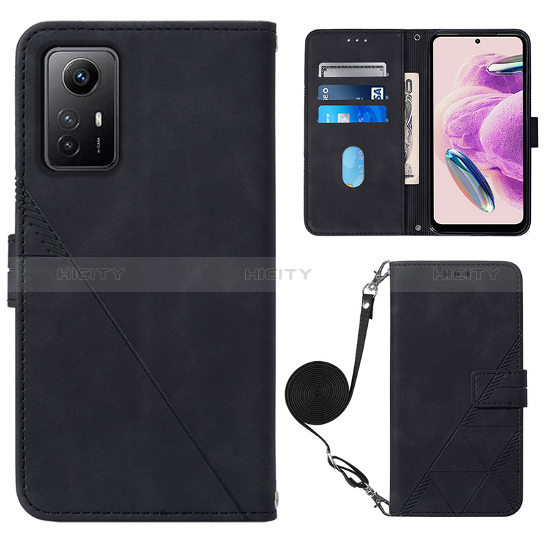 Custodia Portafoglio In Pelle Cover con Supporto YB1 per Xiaomi Redmi Note 12S