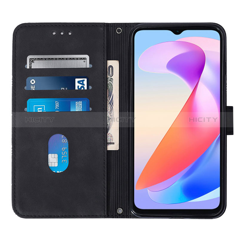 Custodia Portafoglio In Pelle Cover con Supporto YB2 per Huawei Honor X6a