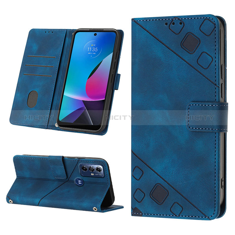 Custodia Portafoglio In Pelle Cover con Supporto YB2 per Motorola Moto G Power (2022)