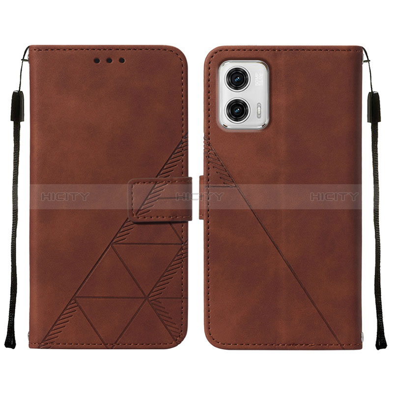 Custodia Portafoglio In Pelle Cover con Supporto YB2 per Motorola Moto G73 5G