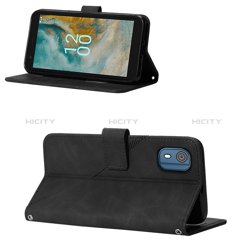 Custodia Portafoglio In Pelle Cover con Supporto YB2 per Nokia C02