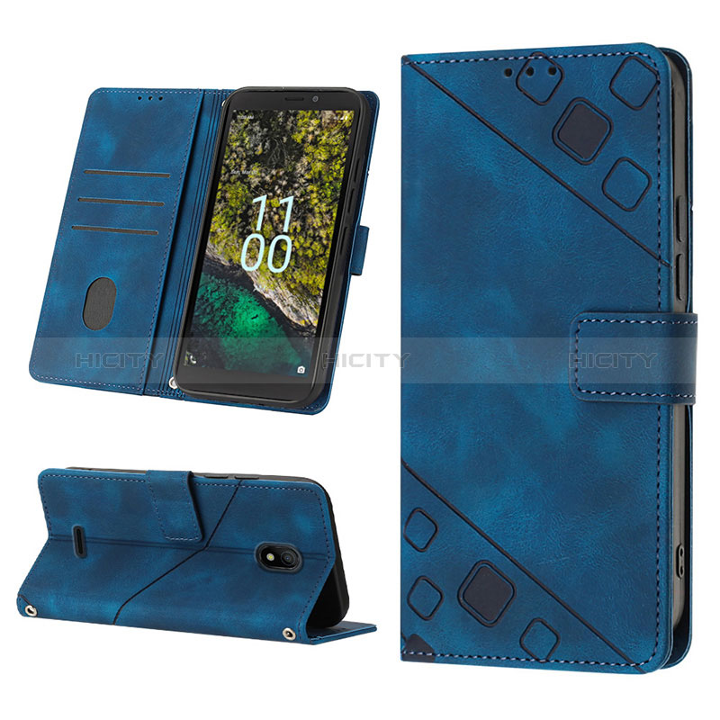 Custodia Portafoglio In Pelle Cover con Supporto YB2 per Nokia C100