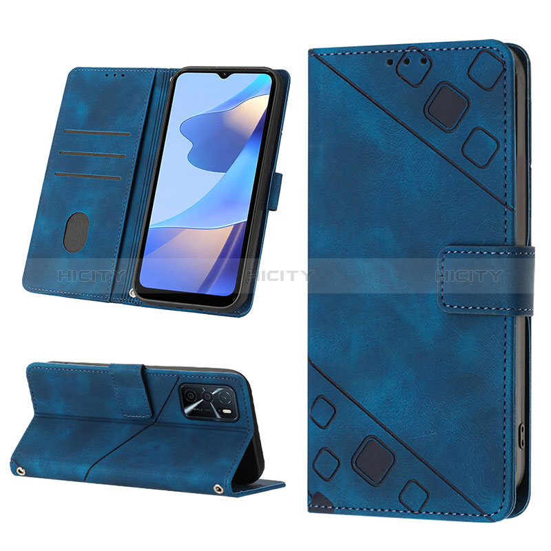 Custodia Portafoglio In Pelle Cover con Supporto YB2 per Oppo A16