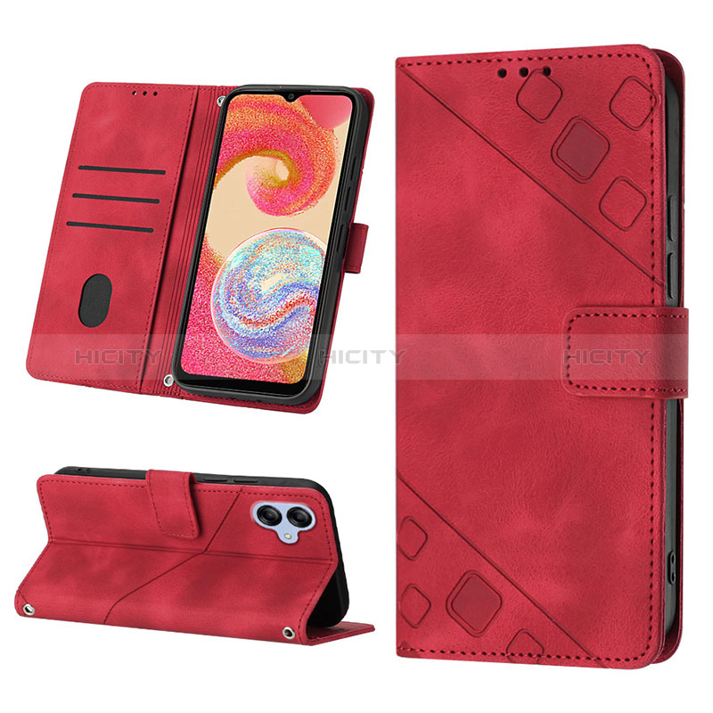 Custodia Portafoglio In Pelle Cover con Supporto YB2 per Samsung Galaxy A04 4G