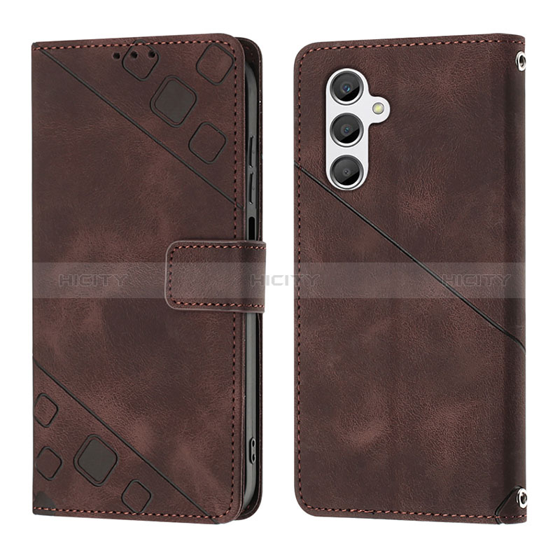 Custodia Portafoglio In Pelle Cover con Supporto YB2 per Samsung Galaxy A24 4G