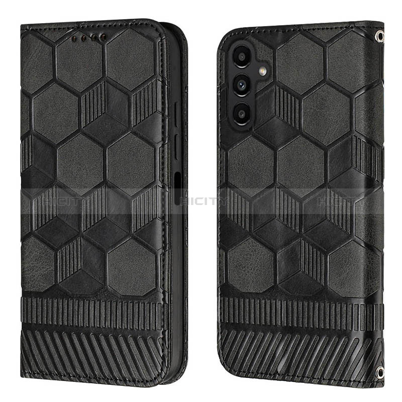 Custodia Portafoglio In Pelle Cover con Supporto YB2 per Samsung Galaxy Quantum4 5G Nero