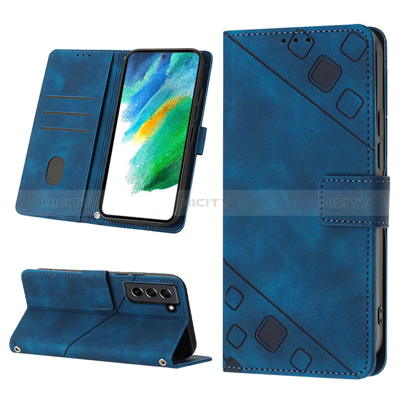 Custodia Portafoglio In Pelle Cover con Supporto YB2 per Samsung Galaxy S21 FE 5G