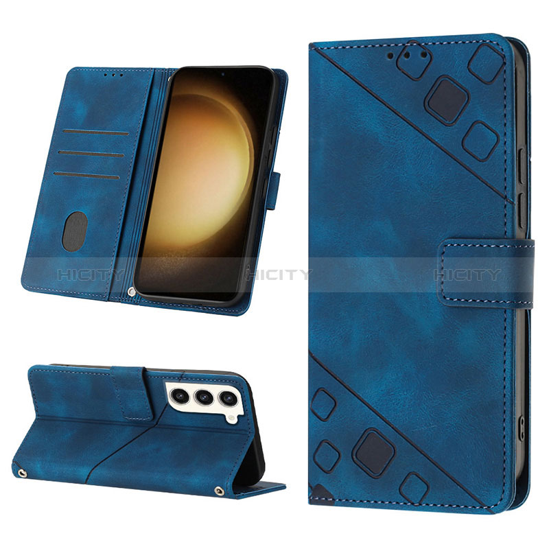 Custodia Portafoglio In Pelle Cover con Supporto YB2 per Samsung Galaxy S23 5G