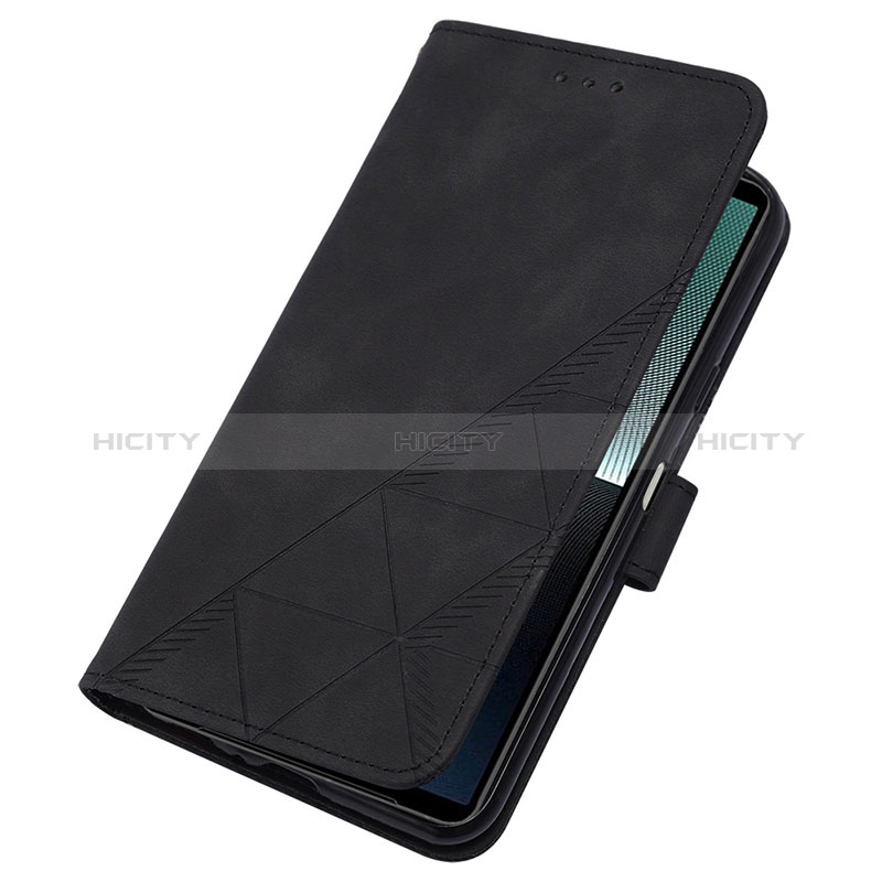 Custodia Portafoglio In Pelle Cover con Supporto YB2 per Sony Xperia 1 V