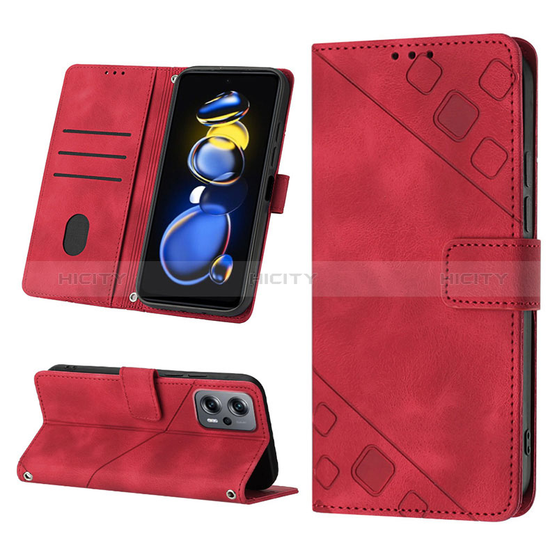 Custodia Portafoglio In Pelle Cover con Supporto YB2 per Xiaomi Redmi K50i 5G