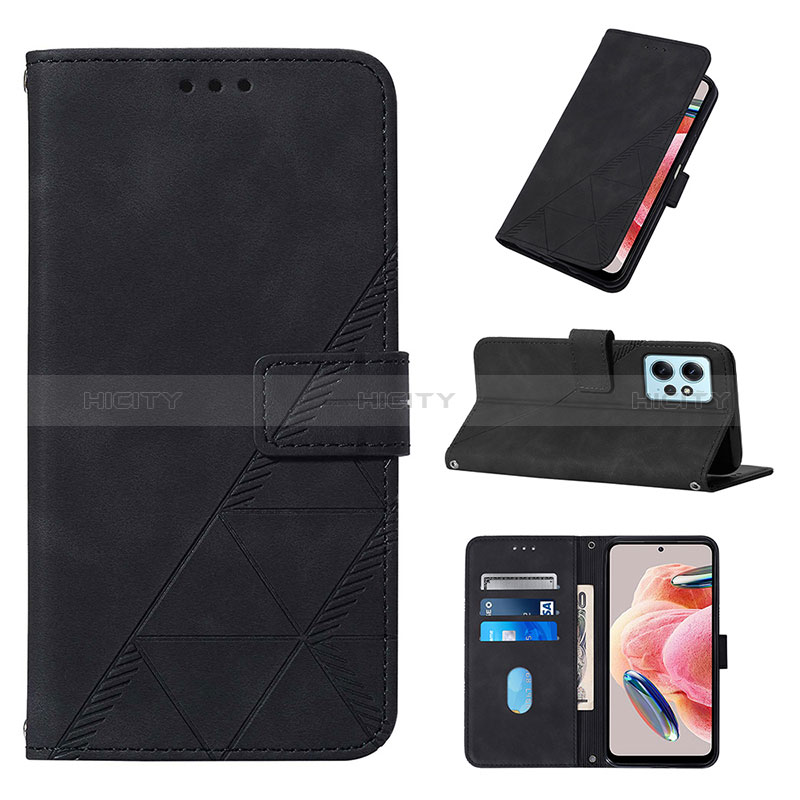 Custodia Portafoglio In Pelle Cover con Supporto YB2 per Xiaomi Redmi Note 12 4G