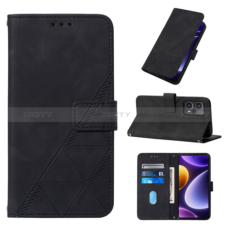 Custodia Portafoglio In Pelle Cover con Supporto YB2 per Xiaomi Redmi Note 12 Turbo 5G