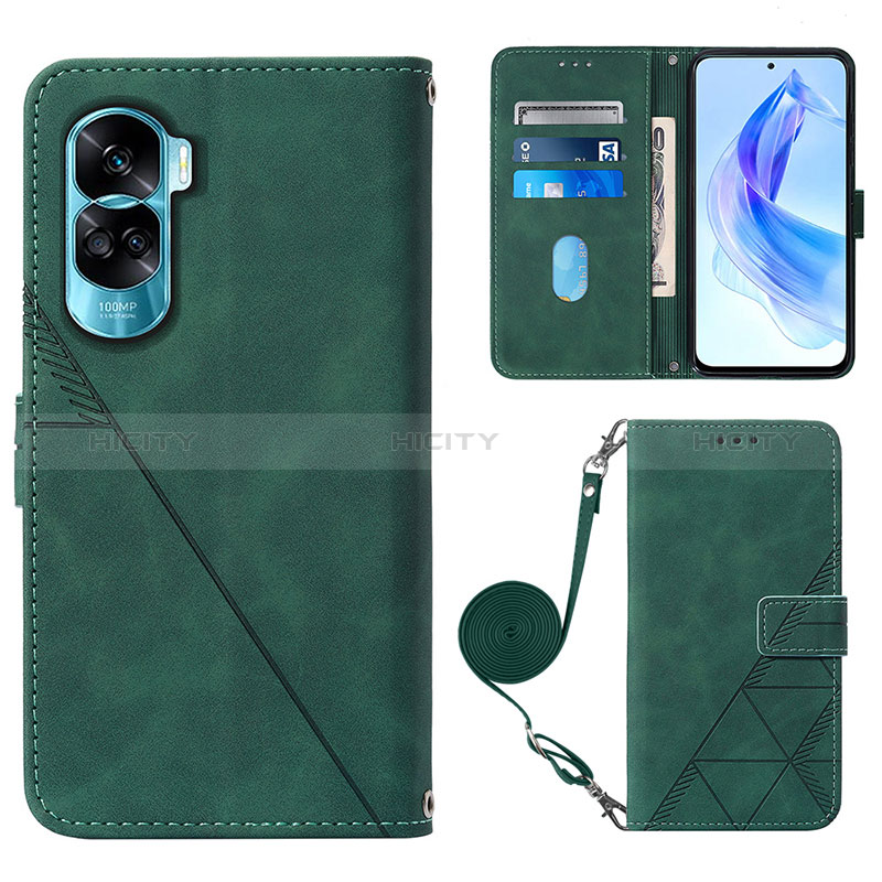 Custodia Portafoglio In Pelle Cover con Supporto YB3 per Huawei Honor 90 Lite 5G