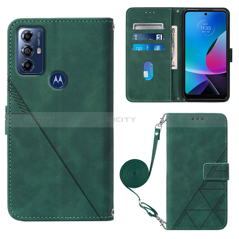 Custodia Portafoglio In Pelle Cover con Supporto YB3 per Motorola Moto G Play (2023)