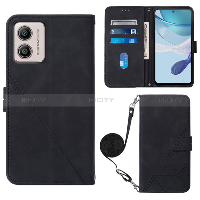 Custodia Portafoglio In Pelle Cover con Supporto YB3 per Motorola Moto G53j 5G