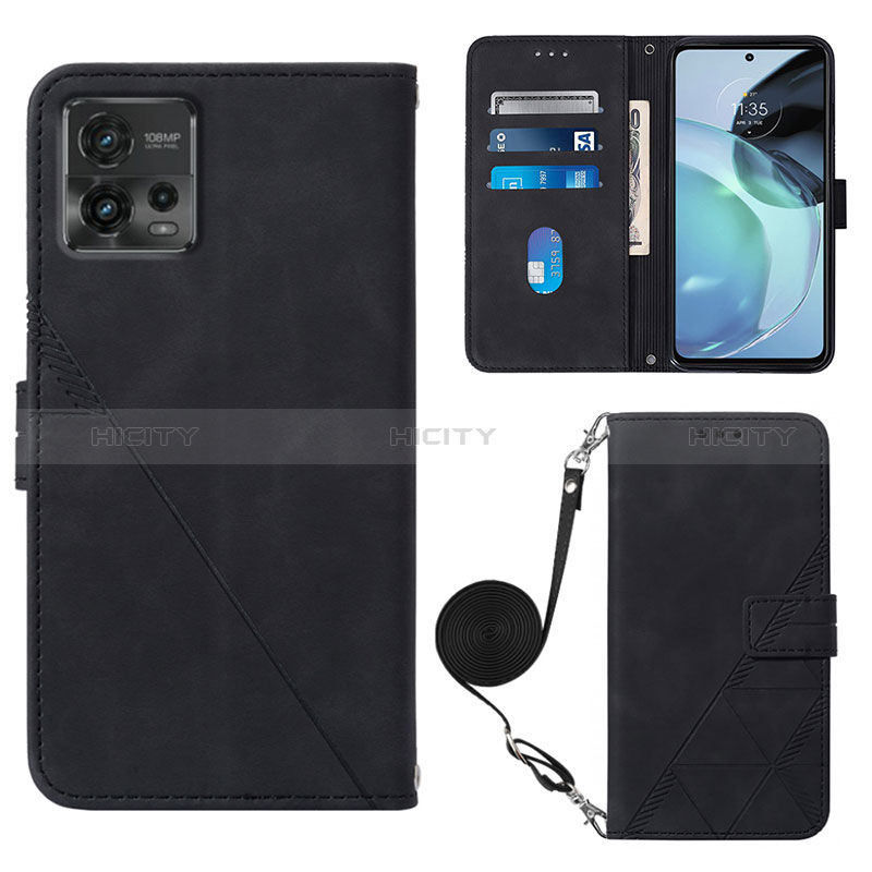 Custodia Portafoglio In Pelle Cover con Supporto YB3 per Motorola Moto G72