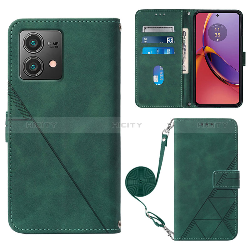 Custodia Portafoglio In Pelle Cover con Supporto YB3 per Motorola Moto G84 5G