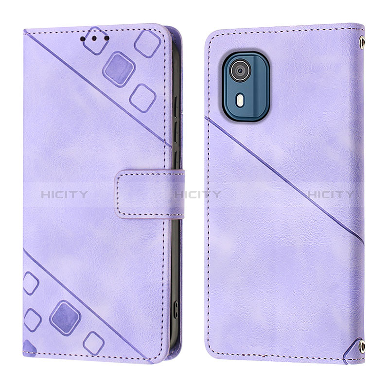 Custodia Portafoglio In Pelle Cover con Supporto YB3 per Nokia C02