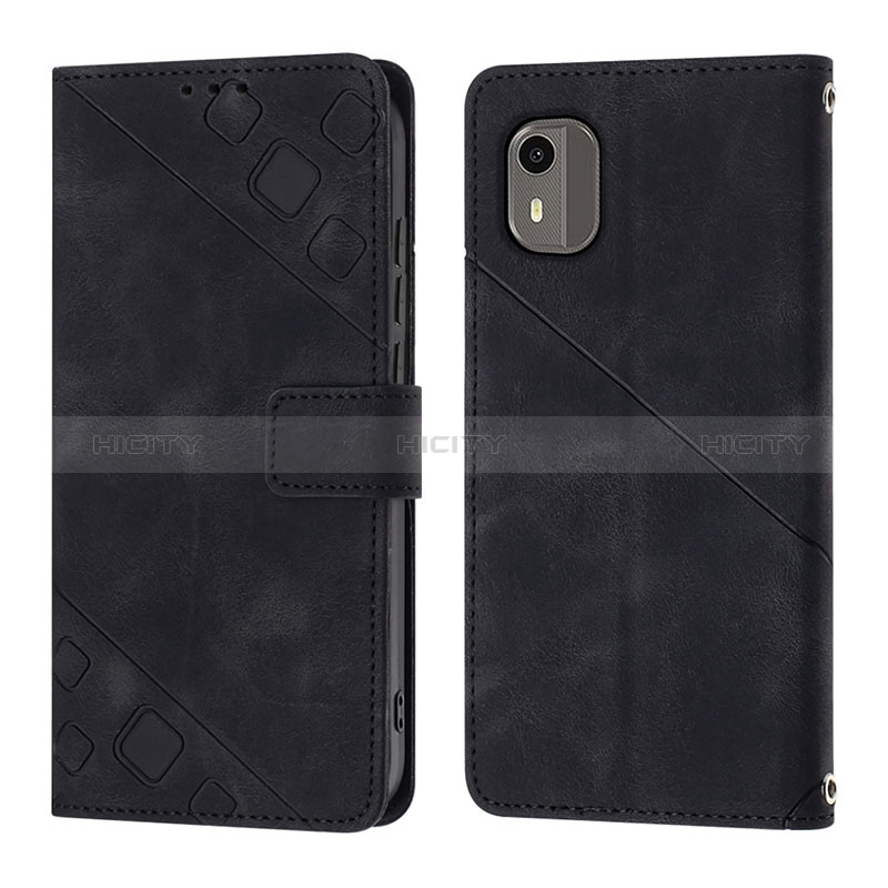 Custodia Portafoglio In Pelle Cover con Supporto YB3 per Nokia C12